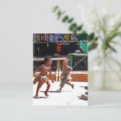 Kinderen die spelen briefkaart (Staand voorkant)