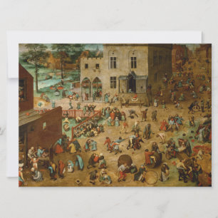 Kinderen die Spelen spelen (Pieter Bruegel de Oude Kaart