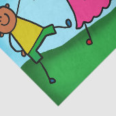 Kinderen die spelen tissuepapier (Detail)