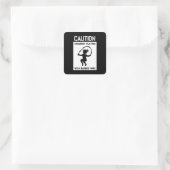 Kinderen die spelen vierkante sticker (Tas)