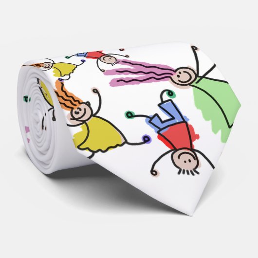 Kinderen die Stropdas spelen (Opgerold)