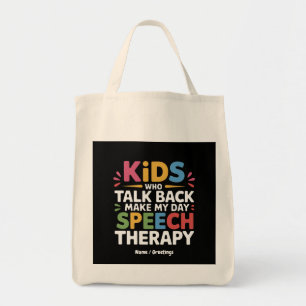 Kinderen die terugpraten maken mijn dag logopedie tote bag