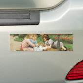 Kinderen die vanmiddag thee drinken in het park bumpersticker (Op auto)