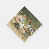 Kinderen die vanmiddag thee drinken in het park servet (Hoek)