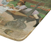 Kinderen die vanmiddag thee drinken in het park snijplank (Hoek)