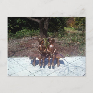 Kinderen die veel te weinig lezen briefkaart