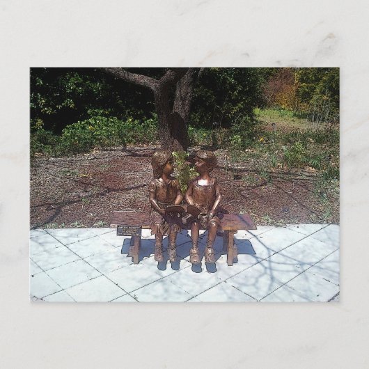 Kinderen die veel te weinig lezen briefkaart (Voorkant)