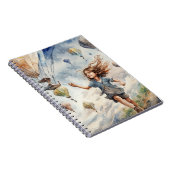 kinderen die vliegers oplaten notitieboek (Rechterzijde)