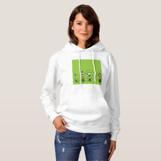 Kinderen die vrouwen in het lichaam houden hoodie (Voorkant volledig)