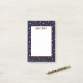 Kinderen Diepe Ruimte Vallende Sterren Planeten Zw Post-it® Notes (Op bureau)