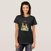 Kinderen Dier hert konijn egel Leon T-shirt (Voorkant volledig)