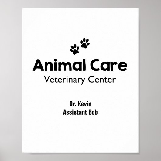 Kinderen Dierenarts Speelbord Speelkamer Kunst Poster (Voorkant)