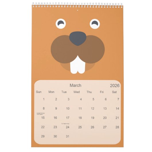 Kinderen Dierenkalender Kalender (Mar 2026)