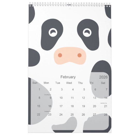 Kinderen Dierenkalender Kalender (Feb 2026)