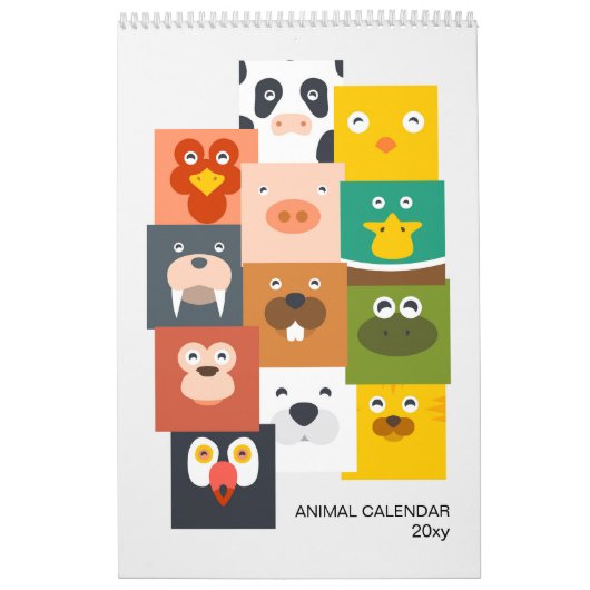 Kinderen Dierenkalender Kalender (Hoes)