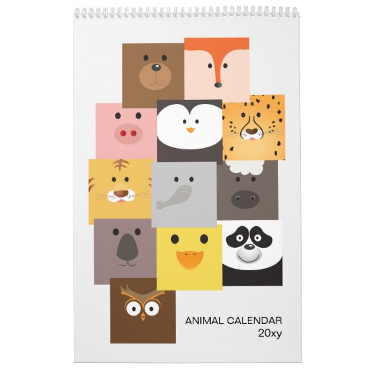 Kinderen Dierenkalender Kalender (Hoes)