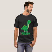 Kinderen Dino dinosaurus naam Philip T-shirt (Voorkant volledig)