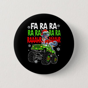 Kinderen Dino Fa Ra Ra Rawr Dinosaur Monster Truck Ronde Button 5,7 Cm