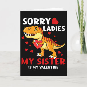 Kinderen Dino Sorry Dames Mijn Zus Is Mijn Valenti Kaart