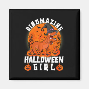 Kinderen Dinomazing Halloween Meisje Dinosaurus Ze Magneet