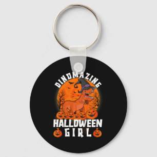 Kinderen Dinomazing Halloween Meisje Dinosaurus Ze Sleutelhanger