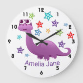 Kinderen Dinosaur Grote Klok (Voorkant)