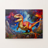 Kinderen Dinosaur Mozaïek Abstract Legpuzzel (Horizontaal)