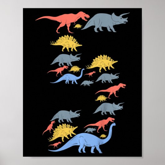 Kinderen Dinosaurus 5e verjaardag voor 5 jaar oude Poster (Voorkant)