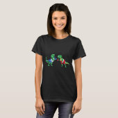 Kinderen Dinosaurus Boksen T Rex T Shirt Cadeau Ha (Voorkant volledig)