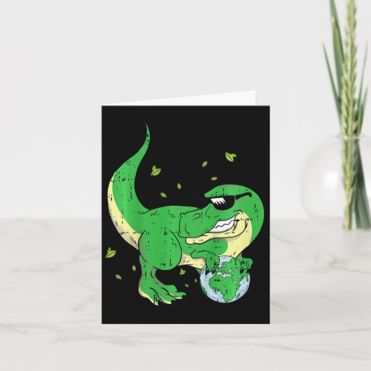 Kinderen Dinosaurus die planeet Aarde vasthoudt Da Kaart (Voorkant)