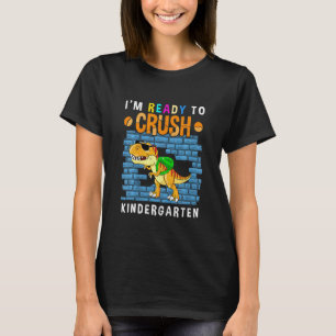 Kinderen Dinosaurus Kleuterschool Eerste Dag Van D T-shirt