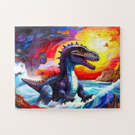 Kinderen Dinosaurus Legpuzzel