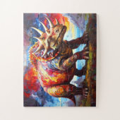 Kinderen Dinosaurus Mozaïek Legpuzzel (Verticaal)