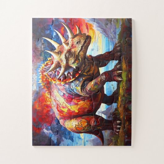 Kinderen Dinosaurus Mozaïek Legpuzzel (Verticaal)