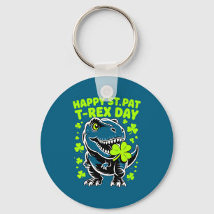 Kinderen dinosaurus st patricks dag jongens gelukk sleutelhanger