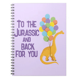 Kinderen dinosaurus Valentijnsdag school cadeau pa Notitieboek