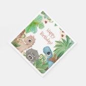 Kinderen Dinosaurus Verjaardag Servet (Hoek)