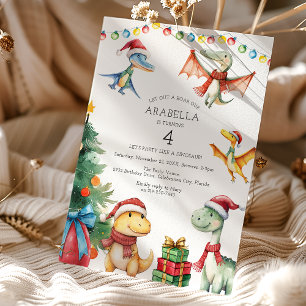 Kinderen Dinosaurus Verjaardagsfeestje Kaart