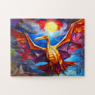 Kinderen Dinosaurussen collectie van mozaïek fanta Legpuzzel