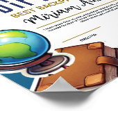 Kinderen Diploma - Leuk en kleurrijk Poster (Hoek)