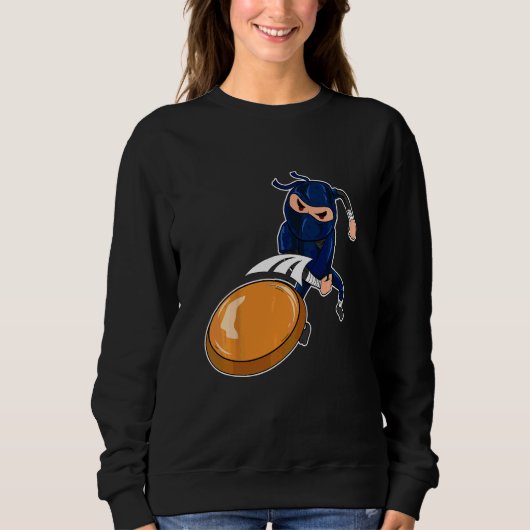 Kinderen Disc Golf Ninja Ultimate Frisbee Golfer J Trui (Voorkant)