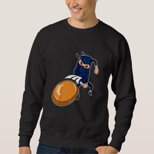 Kinderen Disc Golf Ninja Ultimate Frisbee Golfer J Trui (Voorkant)