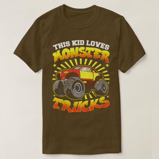 Kinderen Dit Kind verliest Monster Trucks1795 T-shirt (Design voorkant)