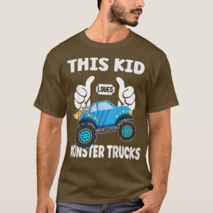 Kinderen Dit Kind verliest Monster Trucks 1794 T-shirt