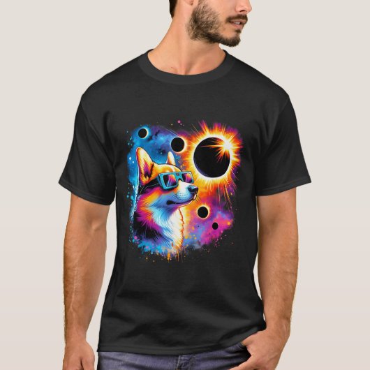 Kinderen dragen Totale Zonsverduistering Corgi Hon T-shirt (Voorkant)