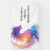 Kinderen Dragon Adventure Birthday Banner (Verticaal)