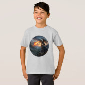 Kinderen Dragon print T-shirt (Voorkant volledig)