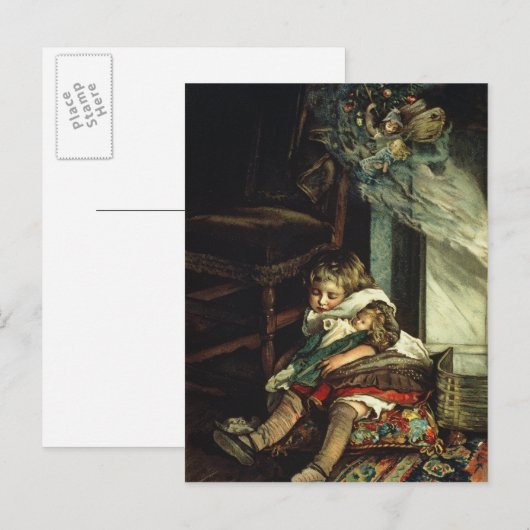 Kinderen dromen van speelgoed briefkaart (Voorkant / Achterkant)