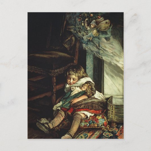 Kinderen dromen van speelgoed briefkaart (Voorkant)