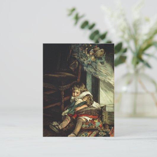 Kinderen dromen van speelgoed briefkaart (Staand voorkant)